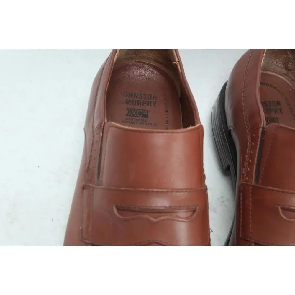 johnston and Murphy xc4 penny loafers shoes WATERPROOF sheepskin leather 11 M